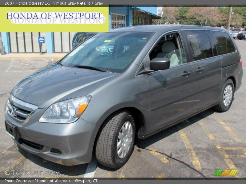 Nimbus Gray Metallic / Gray 2007 Honda Odyssey LX