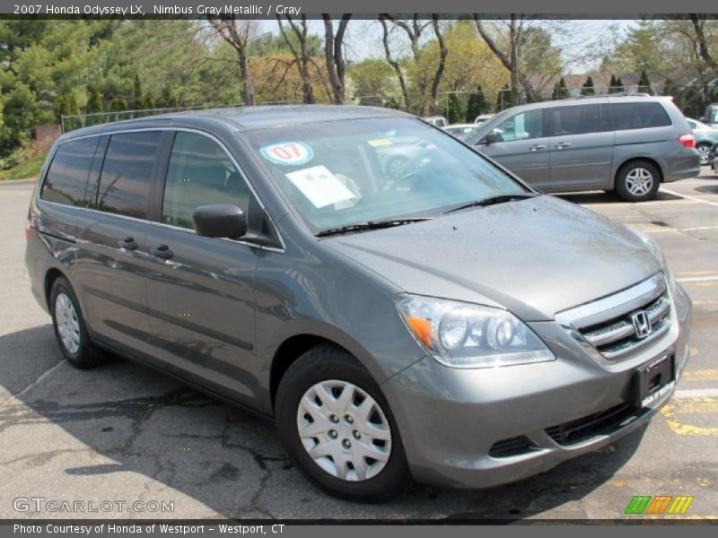 Nimbus Gray Metallic / Gray 2007 Honda Odyssey LX