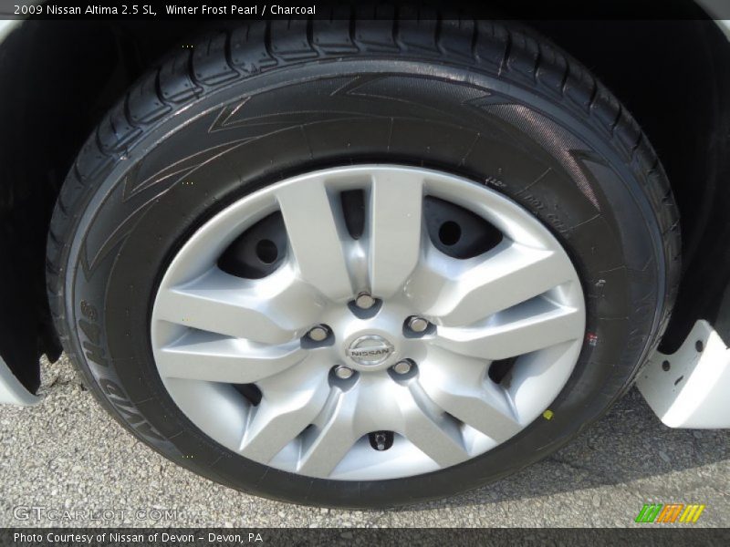 Winter Frost Pearl / Charcoal 2009 Nissan Altima 2.5 SL
