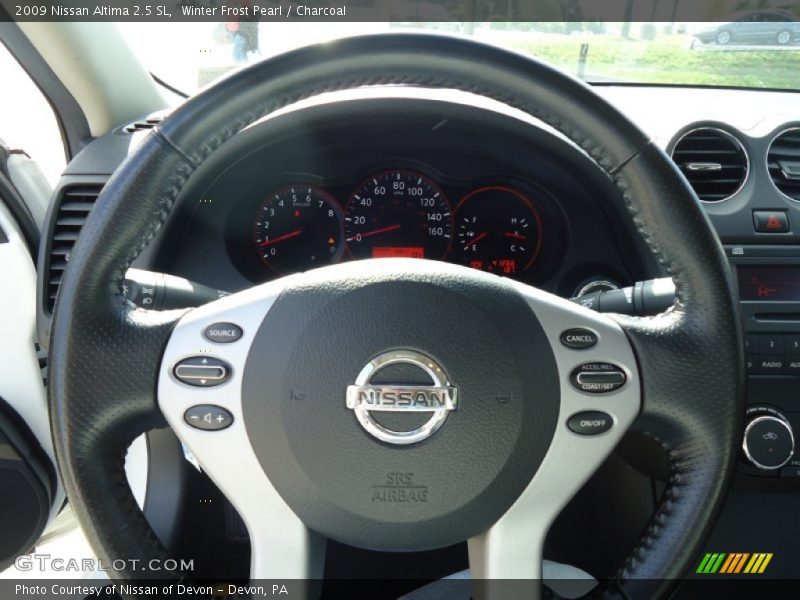 Winter Frost Pearl / Charcoal 2009 Nissan Altima 2.5 SL
