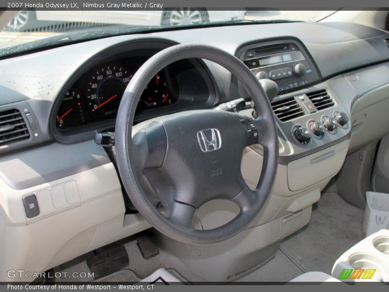 Nimbus Gray Metallic / Gray 2007 Honda Odyssey LX