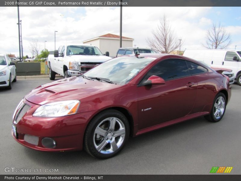 Performance Red Metallic / Ebony Black 2008 Pontiac G6 GXP Coupe