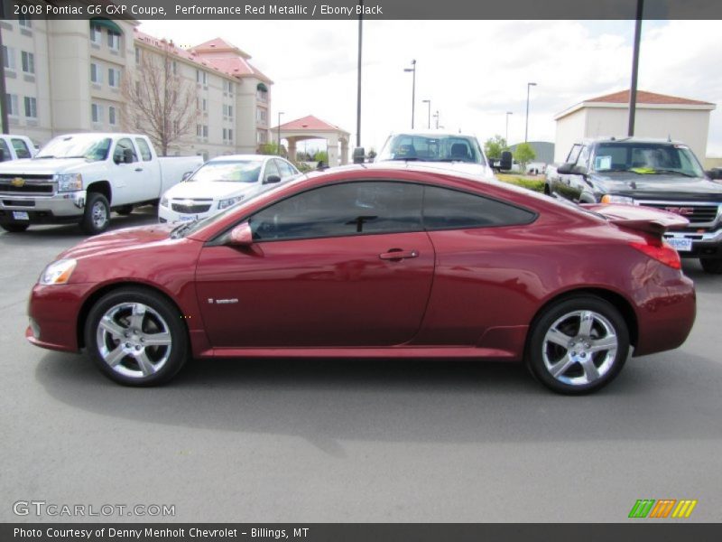 Performance Red Metallic / Ebony Black 2008 Pontiac G6 GXP Coupe