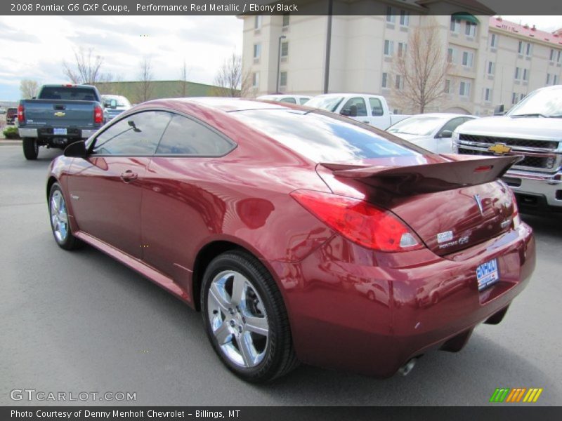 Performance Red Metallic / Ebony Black 2008 Pontiac G6 GXP Coupe