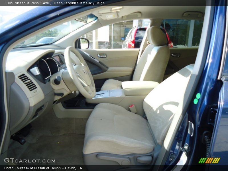 Deep Sapphire Metallic / Beige 2009 Nissan Murano S AWD