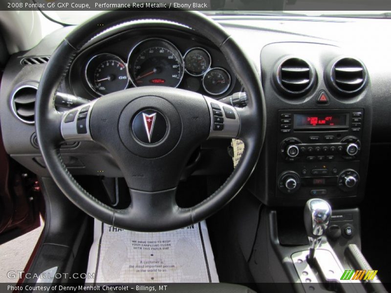 Performance Red Metallic / Ebony Black 2008 Pontiac G6 GXP Coupe