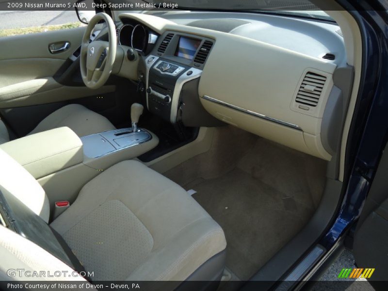 Deep Sapphire Metallic / Beige 2009 Nissan Murano S AWD