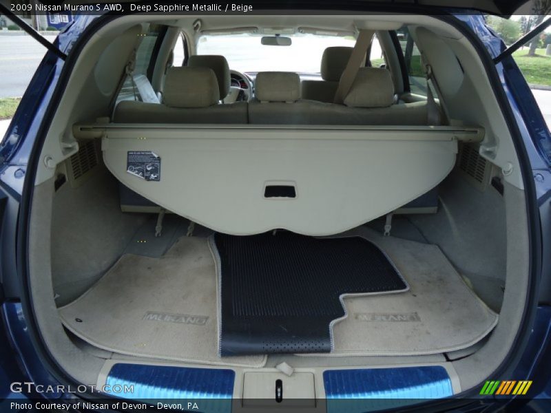 Deep Sapphire Metallic / Beige 2009 Nissan Murano S AWD