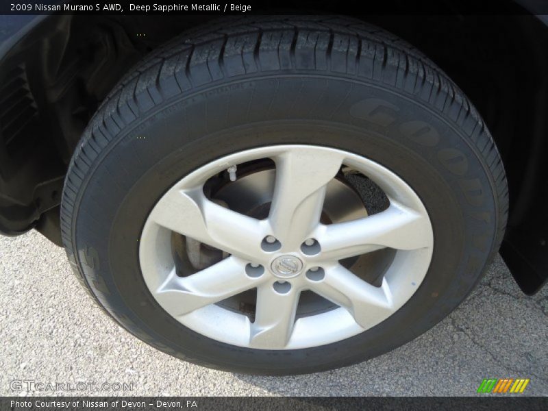 Deep Sapphire Metallic / Beige 2009 Nissan Murano S AWD
