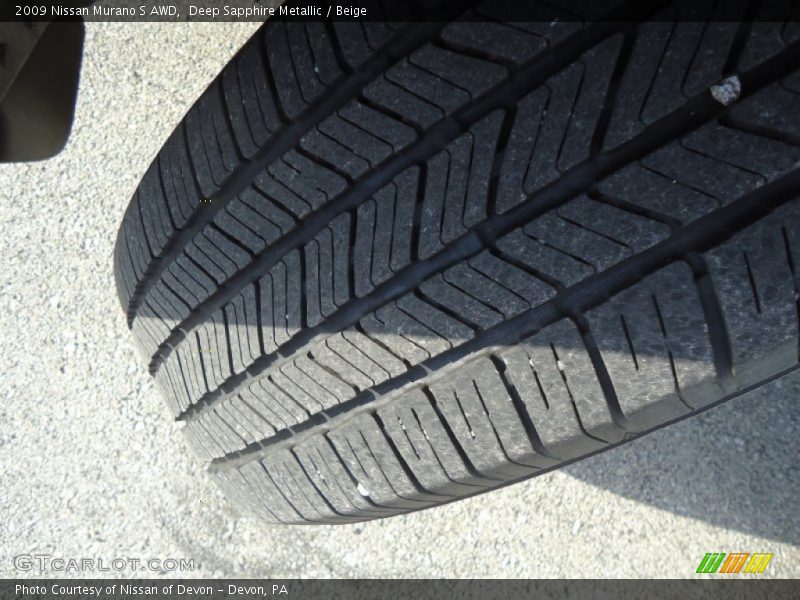 Deep Sapphire Metallic / Beige 2009 Nissan Murano S AWD