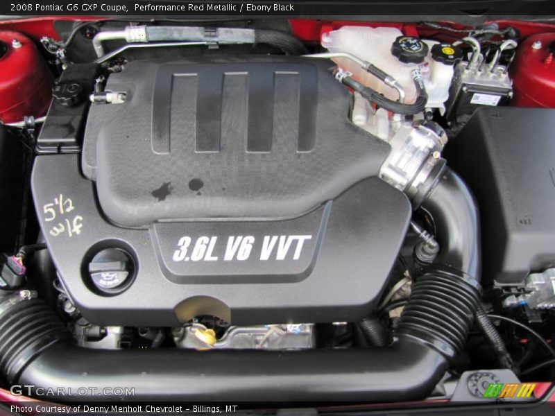 Performance Red Metallic / Ebony Black 2008 Pontiac G6 GXP Coupe