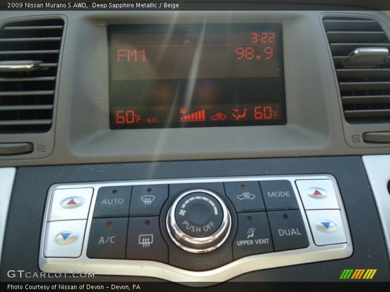 Deep Sapphire Metallic / Beige 2009 Nissan Murano S AWD