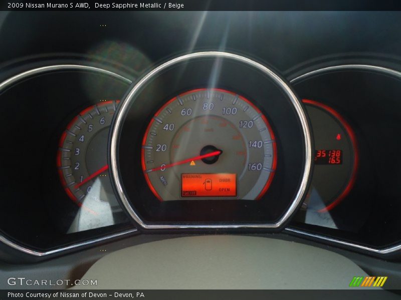 Deep Sapphire Metallic / Beige 2009 Nissan Murano S AWD