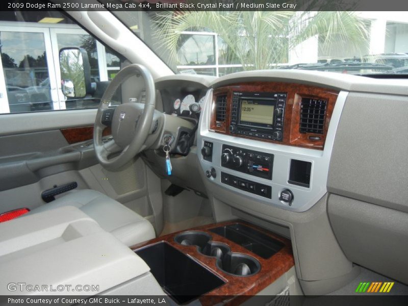 Brilliant Black Crystal Pearl / Medium Slate Gray 2009 Dodge Ram 2500 Laramie Mega Cab 4x4