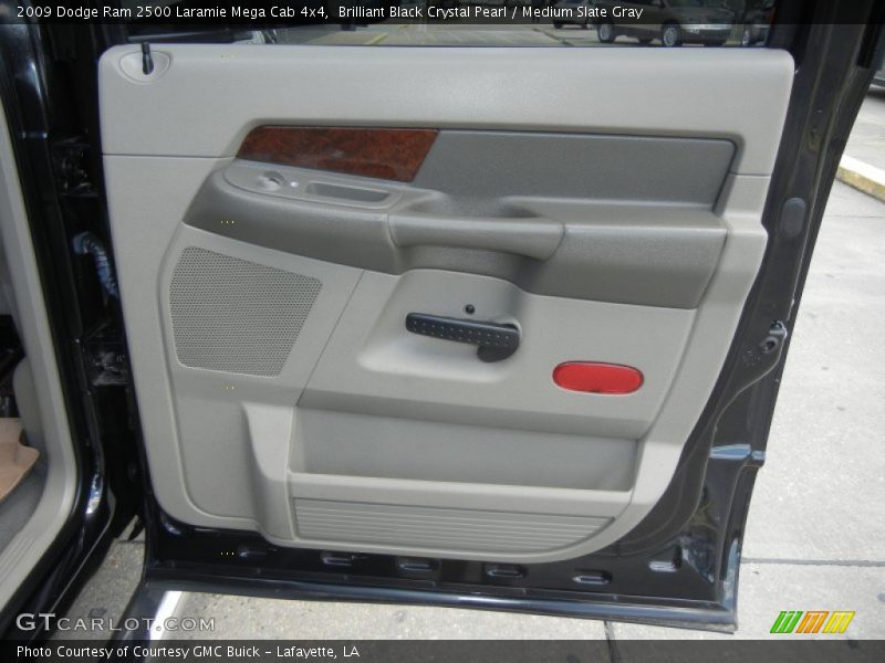 Brilliant Black Crystal Pearl / Medium Slate Gray 2009 Dodge Ram 2500 Laramie Mega Cab 4x4