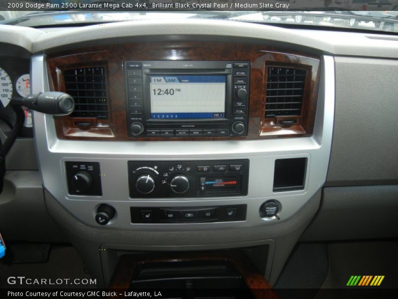 Brilliant Black Crystal Pearl / Medium Slate Gray 2009 Dodge Ram 2500 Laramie Mega Cab 4x4