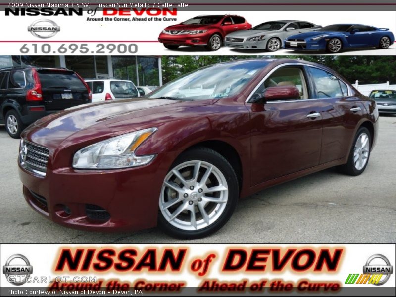 Tuscan Sun Metallic / Caffe Latte 2009 Nissan Maxima 3.5 SV