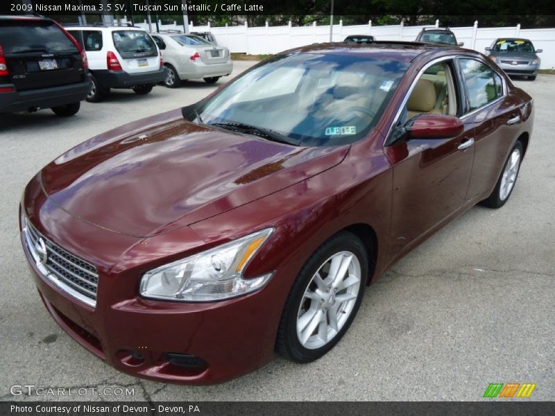 Tuscan Sun Metallic / Caffe Latte 2009 Nissan Maxima 3.5 SV