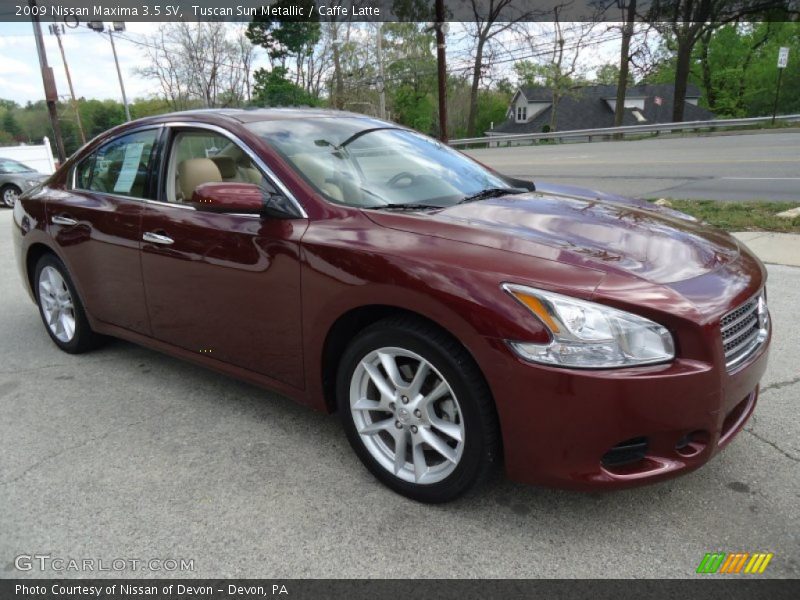 Tuscan Sun Metallic / Caffe Latte 2009 Nissan Maxima 3.5 SV