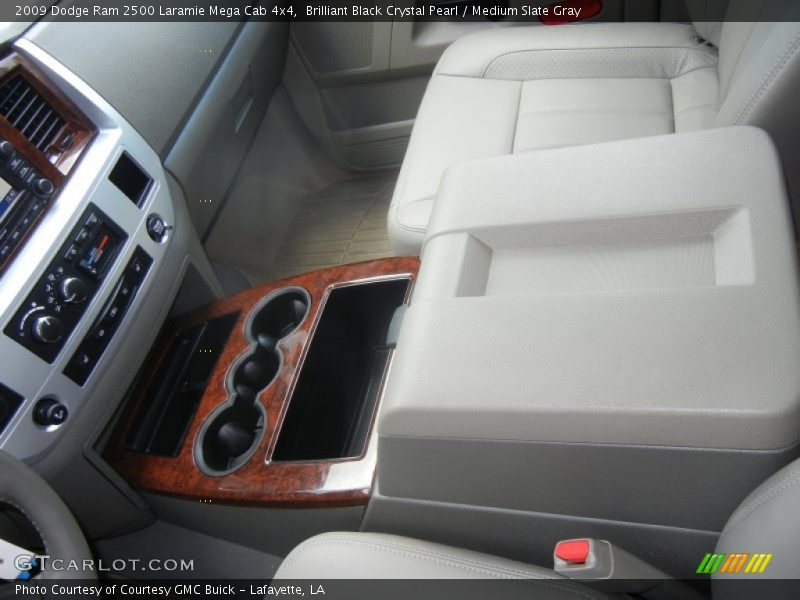 Brilliant Black Crystal Pearl / Medium Slate Gray 2009 Dodge Ram 2500 Laramie Mega Cab 4x4