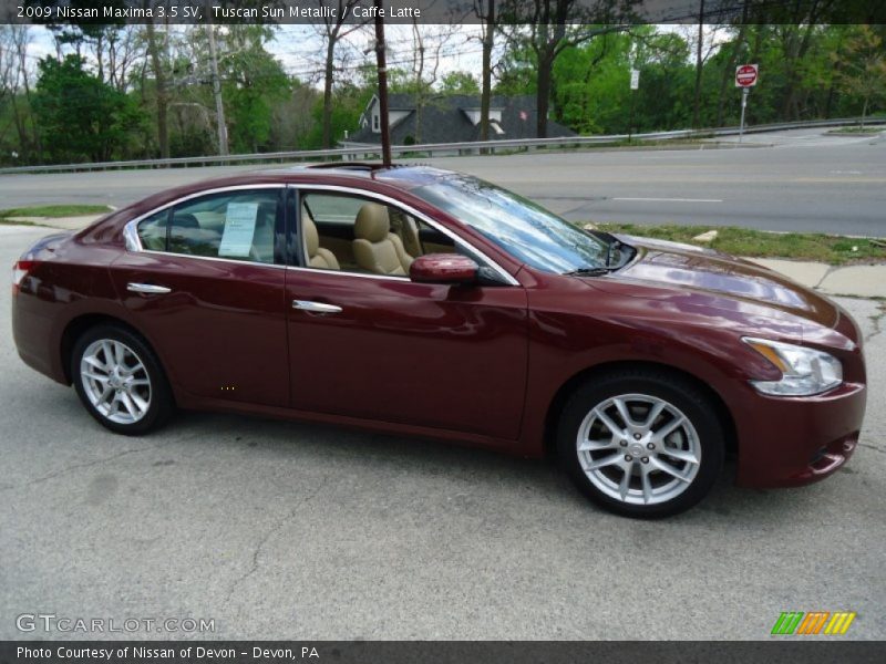 Tuscan Sun Metallic / Caffe Latte 2009 Nissan Maxima 3.5 SV