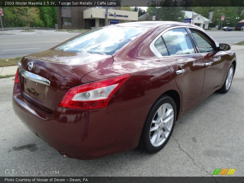 Tuscan Sun Metallic / Caffe Latte 2009 Nissan Maxima 3.5 SV