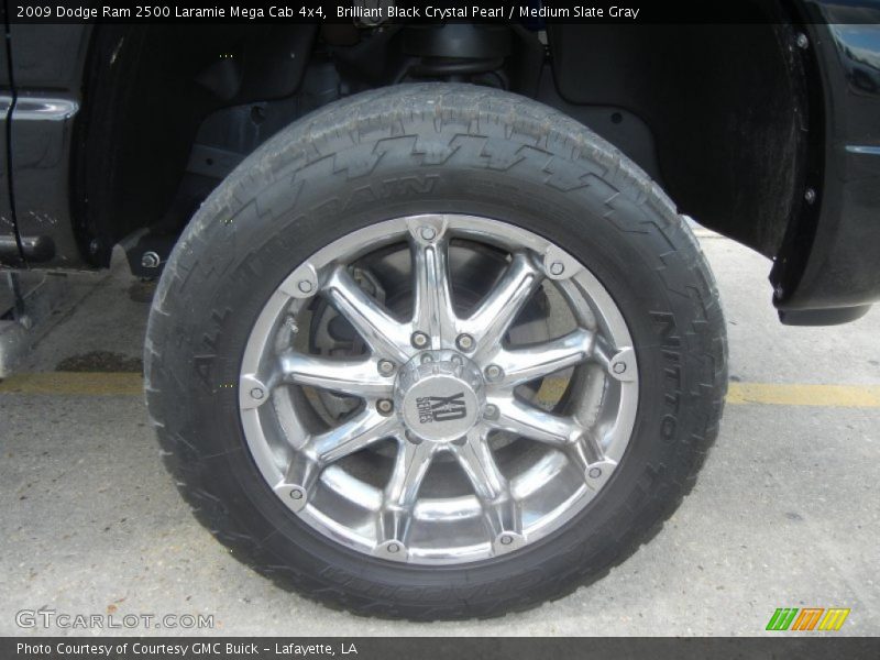 Brilliant Black Crystal Pearl / Medium Slate Gray 2009 Dodge Ram 2500 Laramie Mega Cab 4x4