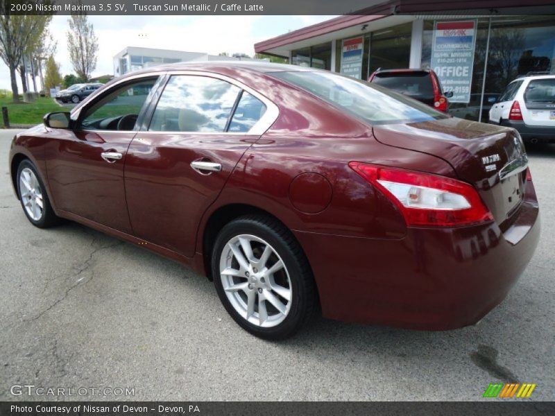 Tuscan Sun Metallic / Caffe Latte 2009 Nissan Maxima 3.5 SV