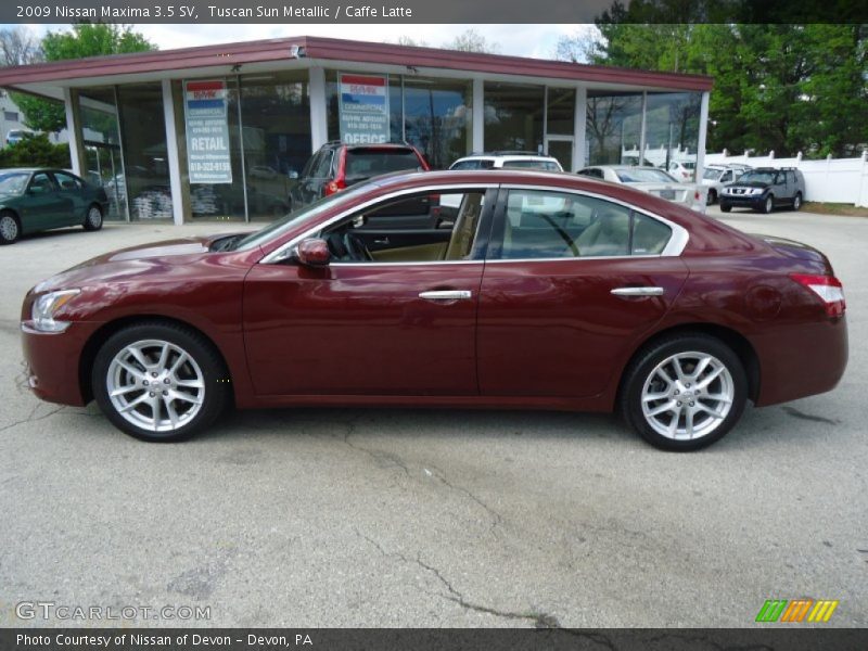 Tuscan Sun Metallic / Caffe Latte 2009 Nissan Maxima 3.5 SV