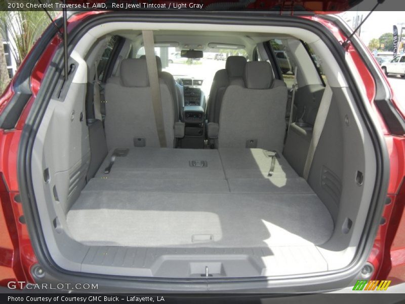 Red Jewel Tintcoat / Light Gray 2010 Chevrolet Traverse LT AWD