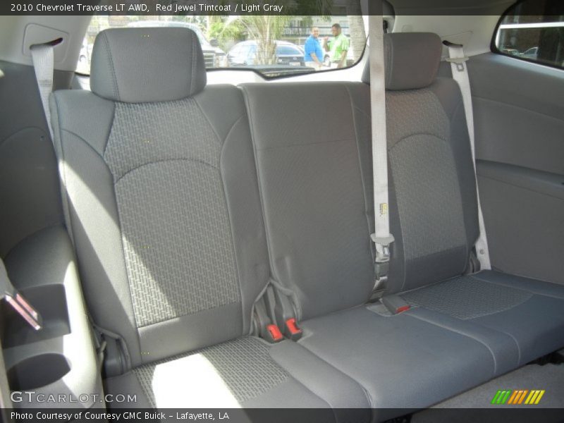 Red Jewel Tintcoat / Light Gray 2010 Chevrolet Traverse LT AWD