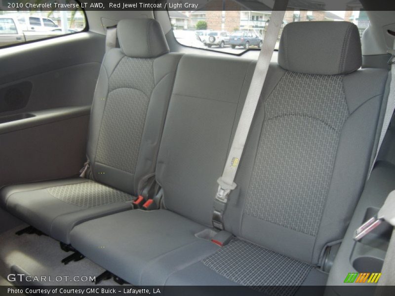 Red Jewel Tintcoat / Light Gray 2010 Chevrolet Traverse LT AWD