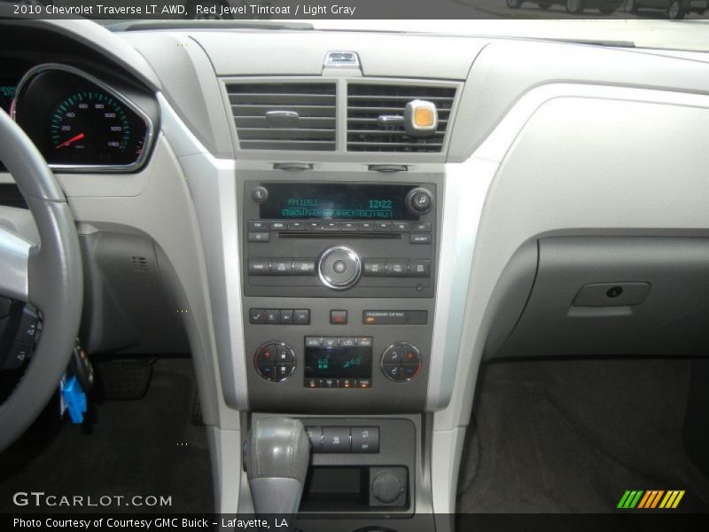 Red Jewel Tintcoat / Light Gray 2010 Chevrolet Traverse LT AWD