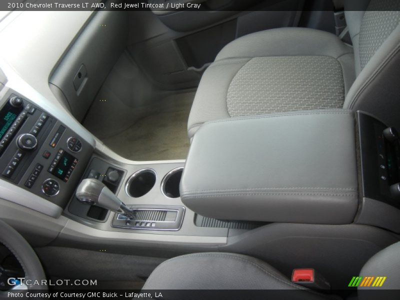 Red Jewel Tintcoat / Light Gray 2010 Chevrolet Traverse LT AWD