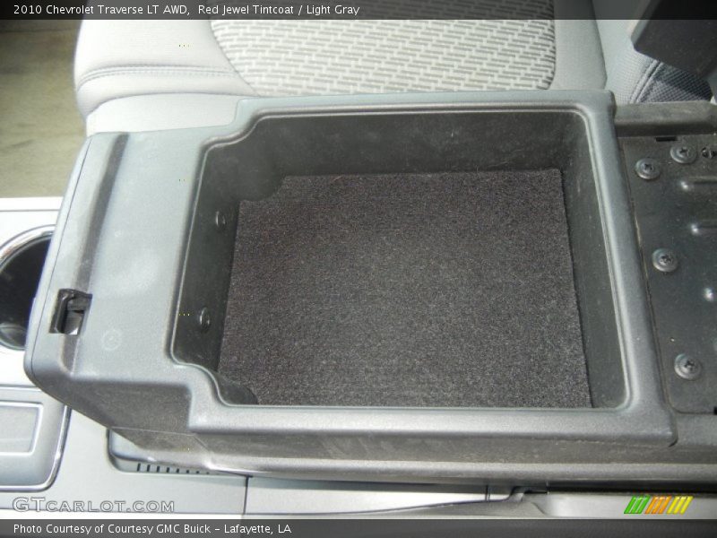Red Jewel Tintcoat / Light Gray 2010 Chevrolet Traverse LT AWD