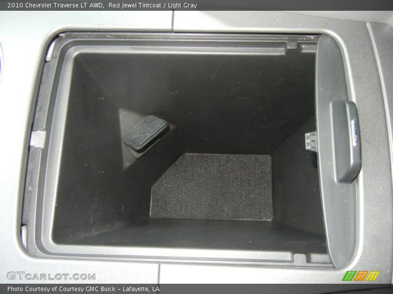 Red Jewel Tintcoat / Light Gray 2010 Chevrolet Traverse LT AWD