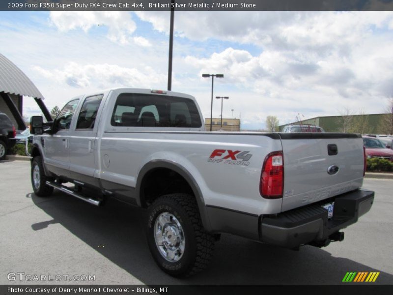 Brilliant Silver Metallic / Medium Stone 2009 Ford F350 Super Duty FX4 Crew Cab 4x4