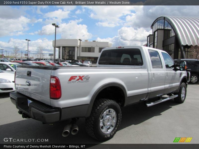 Brilliant Silver Metallic / Medium Stone 2009 Ford F350 Super Duty FX4 Crew Cab 4x4