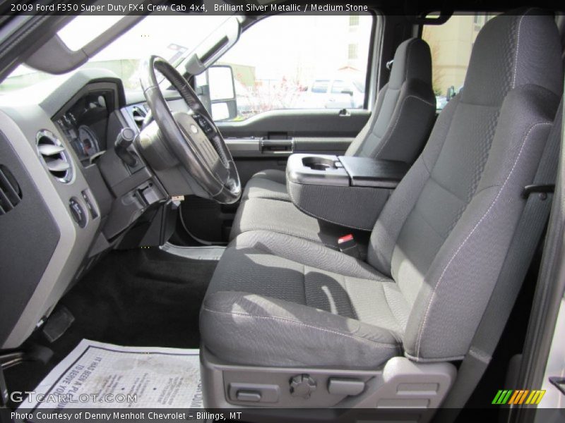 Brilliant Silver Metallic / Medium Stone 2009 Ford F350 Super Duty FX4 Crew Cab 4x4