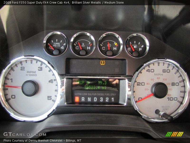 Brilliant Silver Metallic / Medium Stone 2009 Ford F350 Super Duty FX4 Crew Cab 4x4