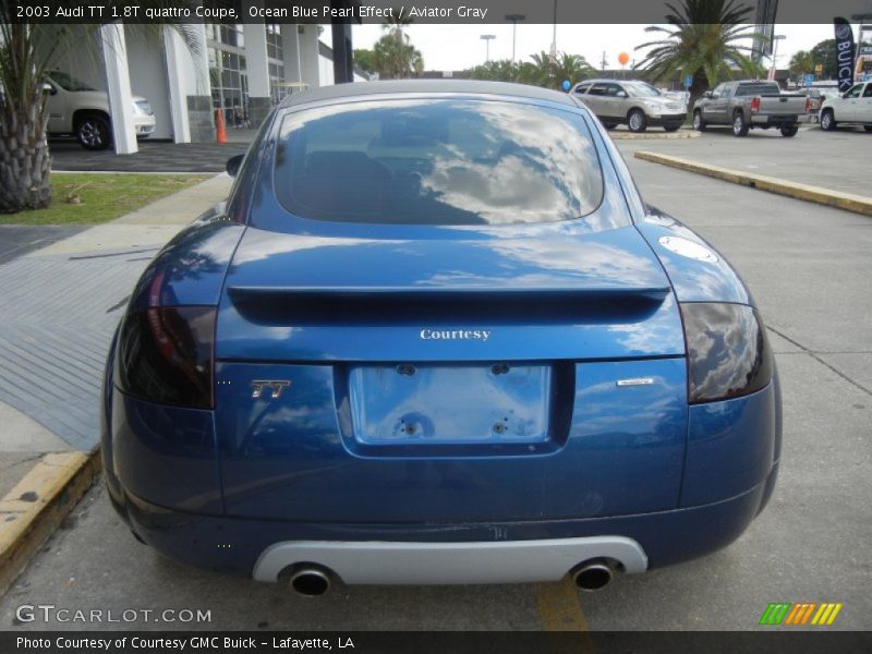 Ocean Blue Pearl Effect / Aviator Gray 2003 Audi TT 1.8T quattro Coupe