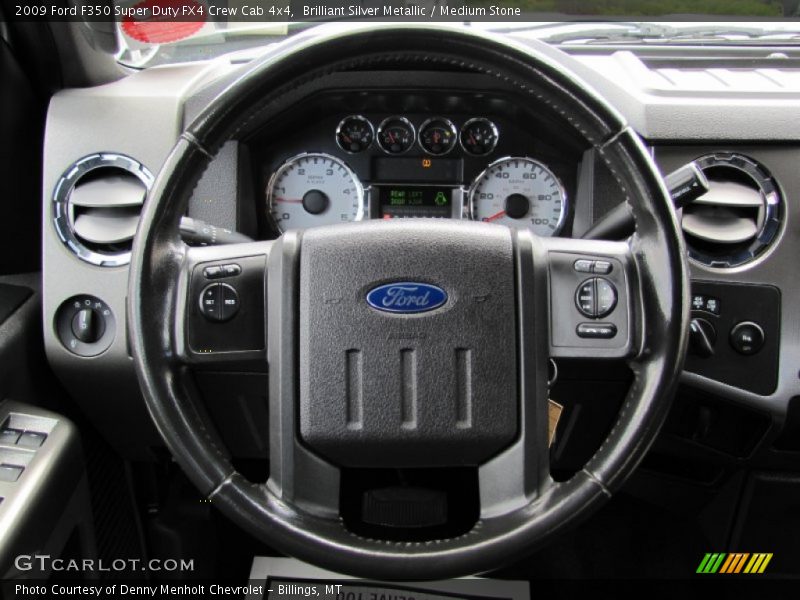 Brilliant Silver Metallic / Medium Stone 2009 Ford F350 Super Duty FX4 Crew Cab 4x4