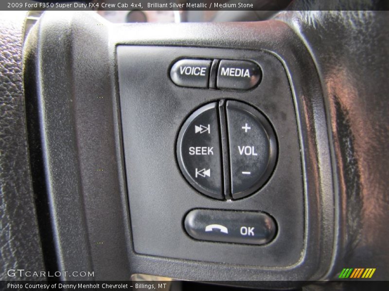 Brilliant Silver Metallic / Medium Stone 2009 Ford F350 Super Duty FX4 Crew Cab 4x4