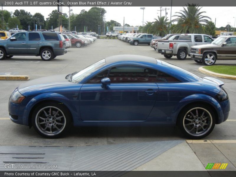 Ocean Blue Pearl Effect / Aviator Gray 2003 Audi TT 1.8T quattro Coupe