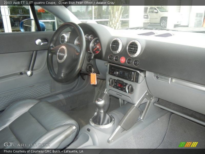 Ocean Blue Pearl Effect / Aviator Gray 2003 Audi TT 1.8T quattro Coupe