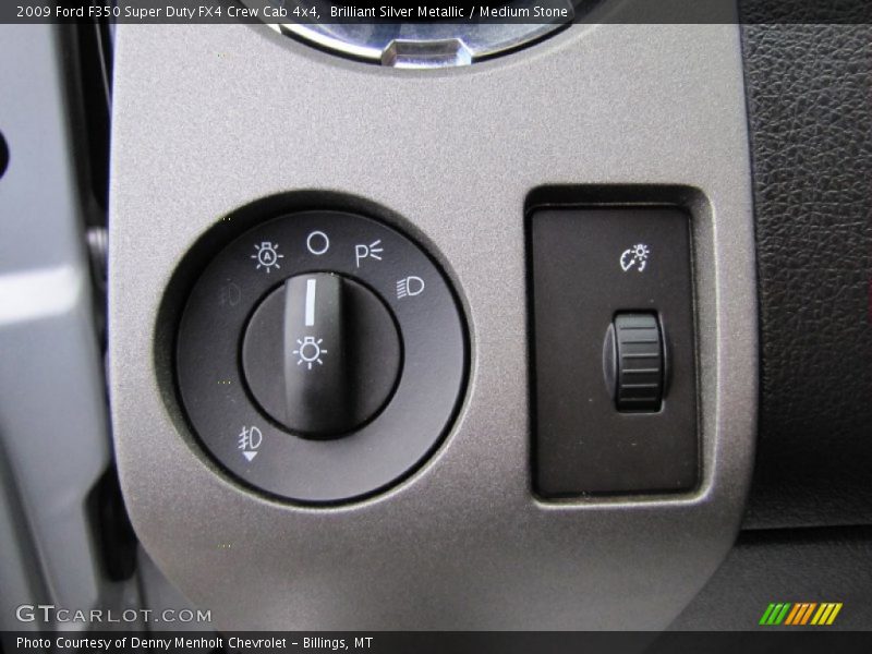 Brilliant Silver Metallic / Medium Stone 2009 Ford F350 Super Duty FX4 Crew Cab 4x4