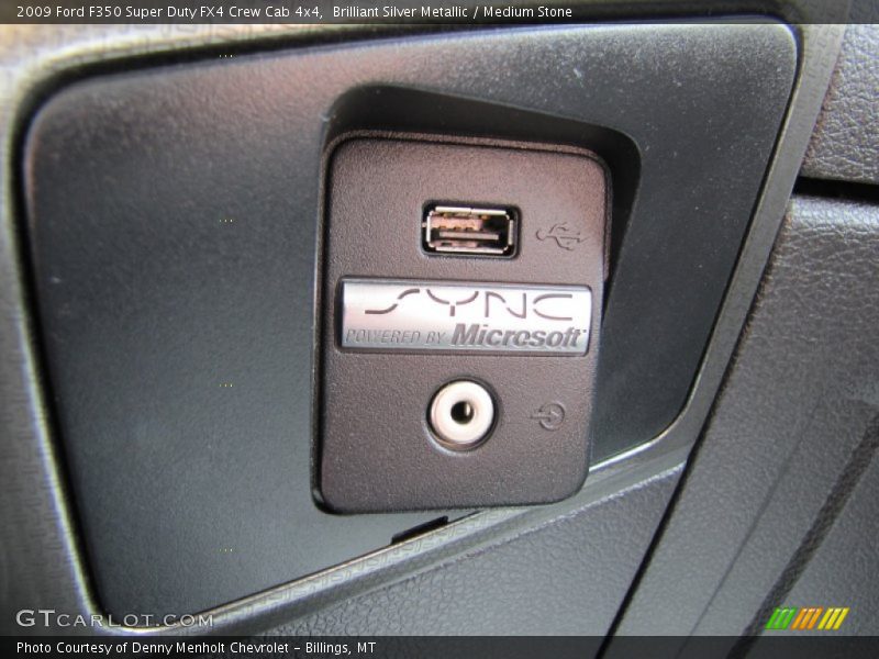 Brilliant Silver Metallic / Medium Stone 2009 Ford F350 Super Duty FX4 Crew Cab 4x4