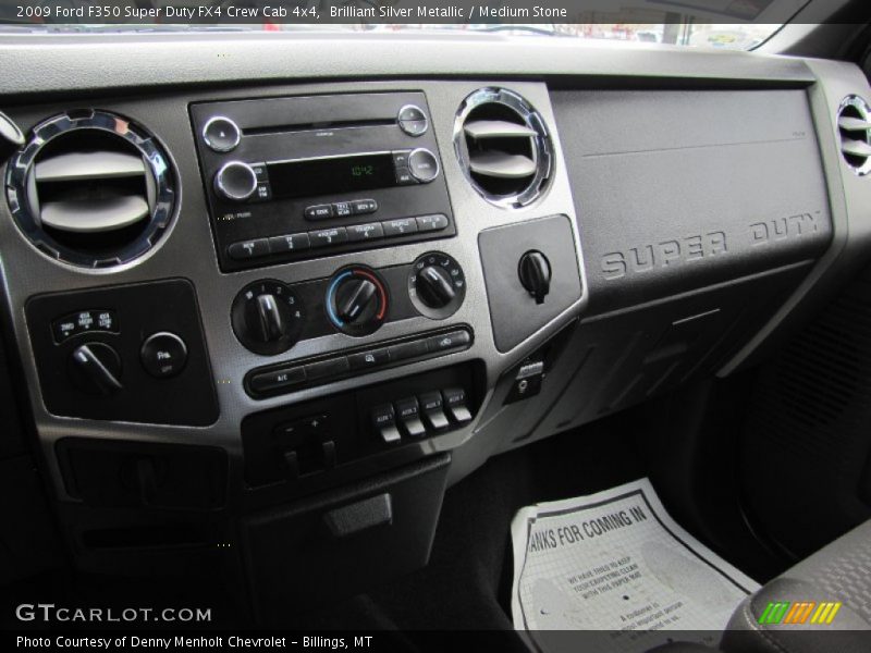 Brilliant Silver Metallic / Medium Stone 2009 Ford F350 Super Duty FX4 Crew Cab 4x4