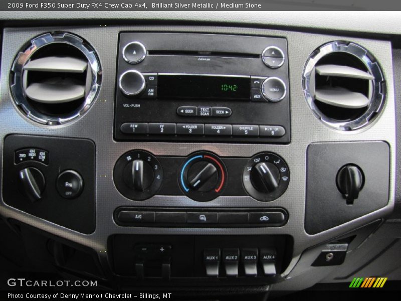 Brilliant Silver Metallic / Medium Stone 2009 Ford F350 Super Duty FX4 Crew Cab 4x4