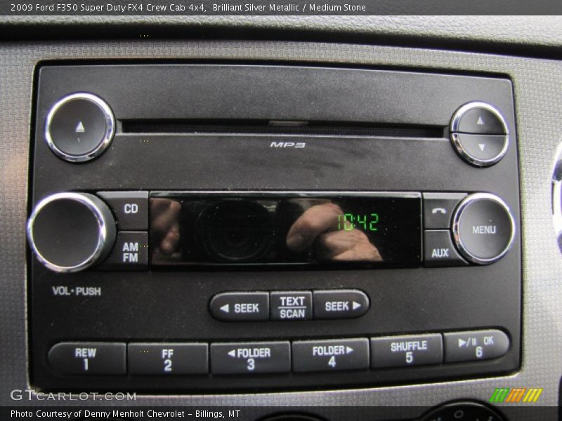 Brilliant Silver Metallic / Medium Stone 2009 Ford F350 Super Duty FX4 Crew Cab 4x4